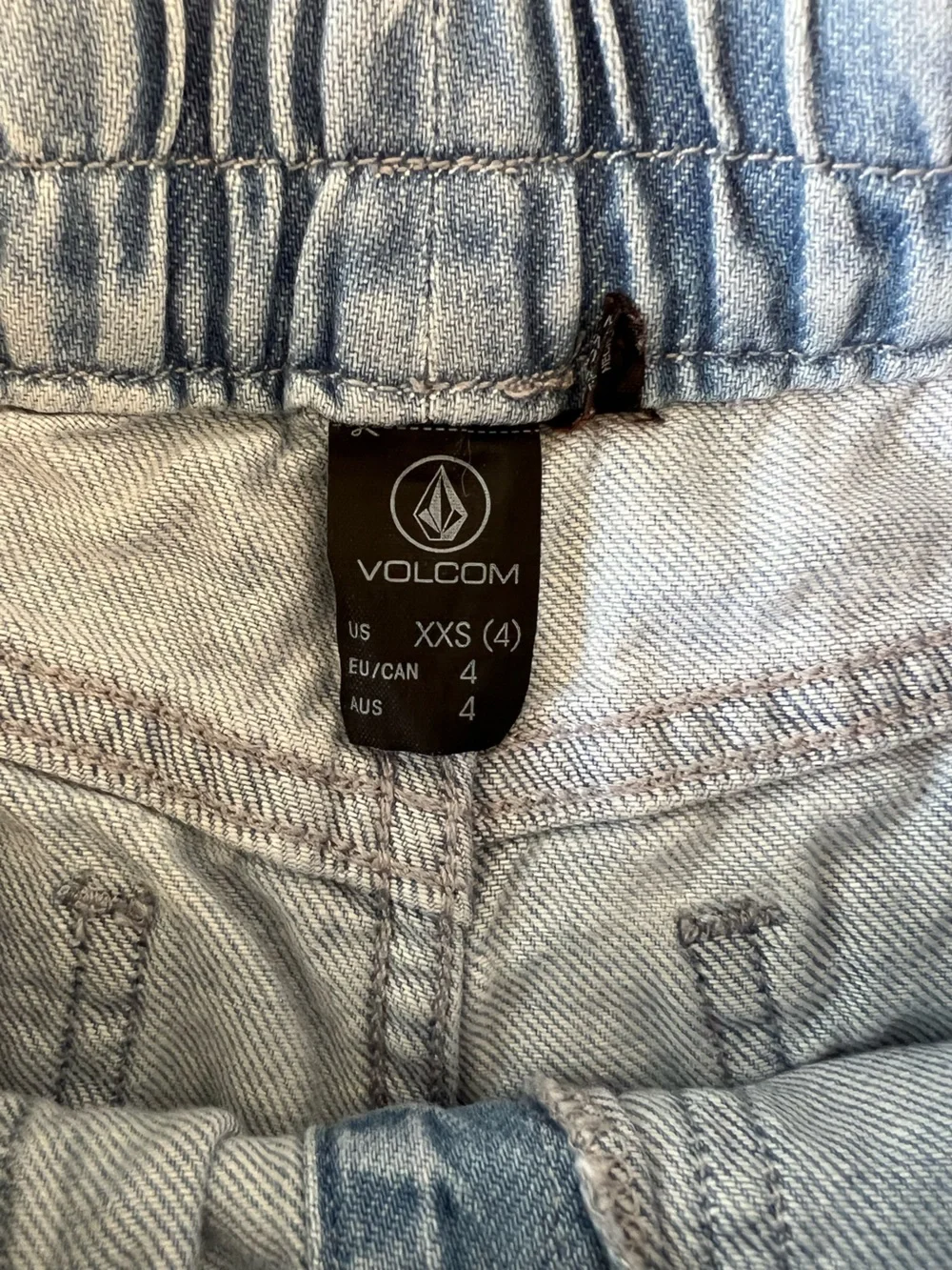 Volcom Girls Sunday Strut Denim Jogger Pants Size 4 XXS